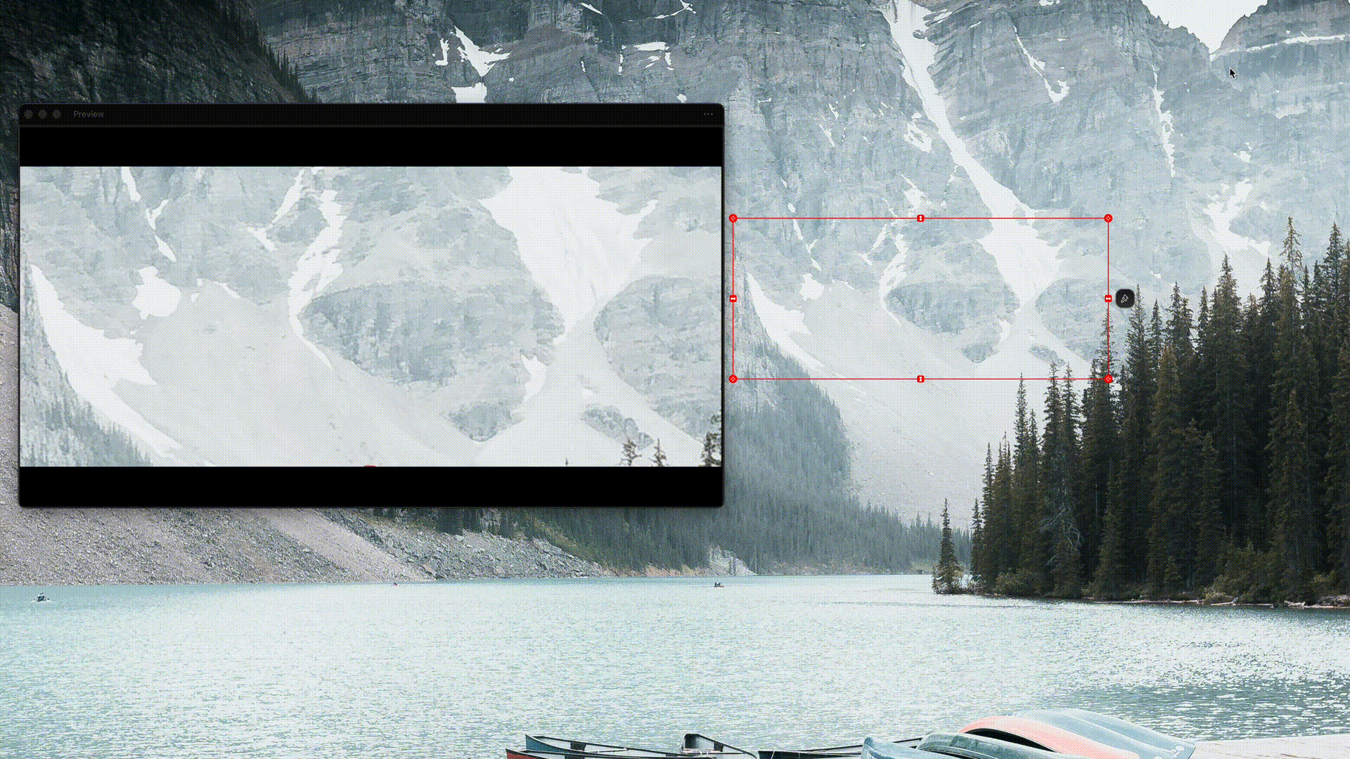 ZoneShare App Screenshot - Screen sharing utility for ultrawide monitors